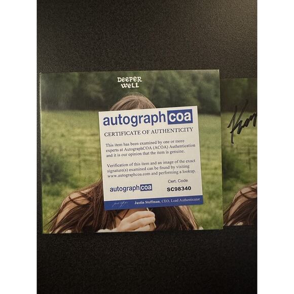 SIGNED Kacey Musgraves Autographed Deeper Well CD COA ACOA #SC98340 - Picture 3 of 3